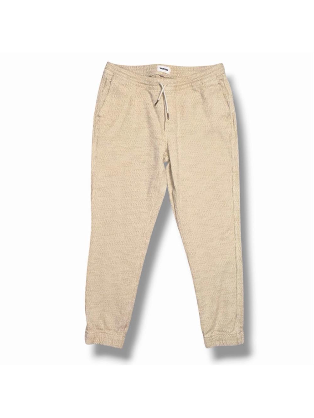 Taylor Stitch The Apres Pant Mens Large Tan Textured Woven Jogger Pants MINT!!